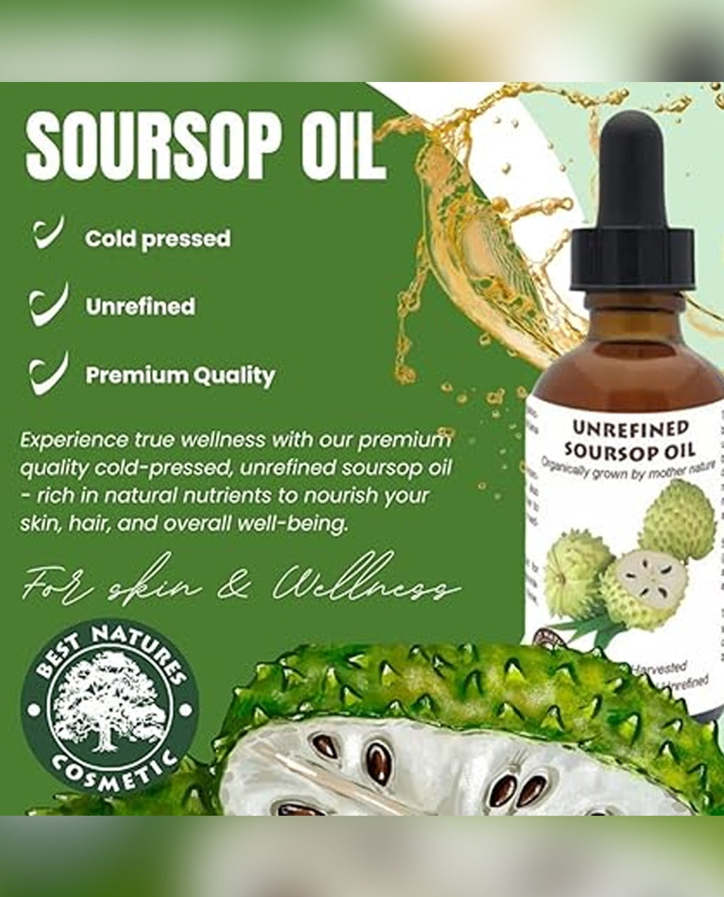 Perspectaa Best Nature's Cosmetics Organic Soursop Oil