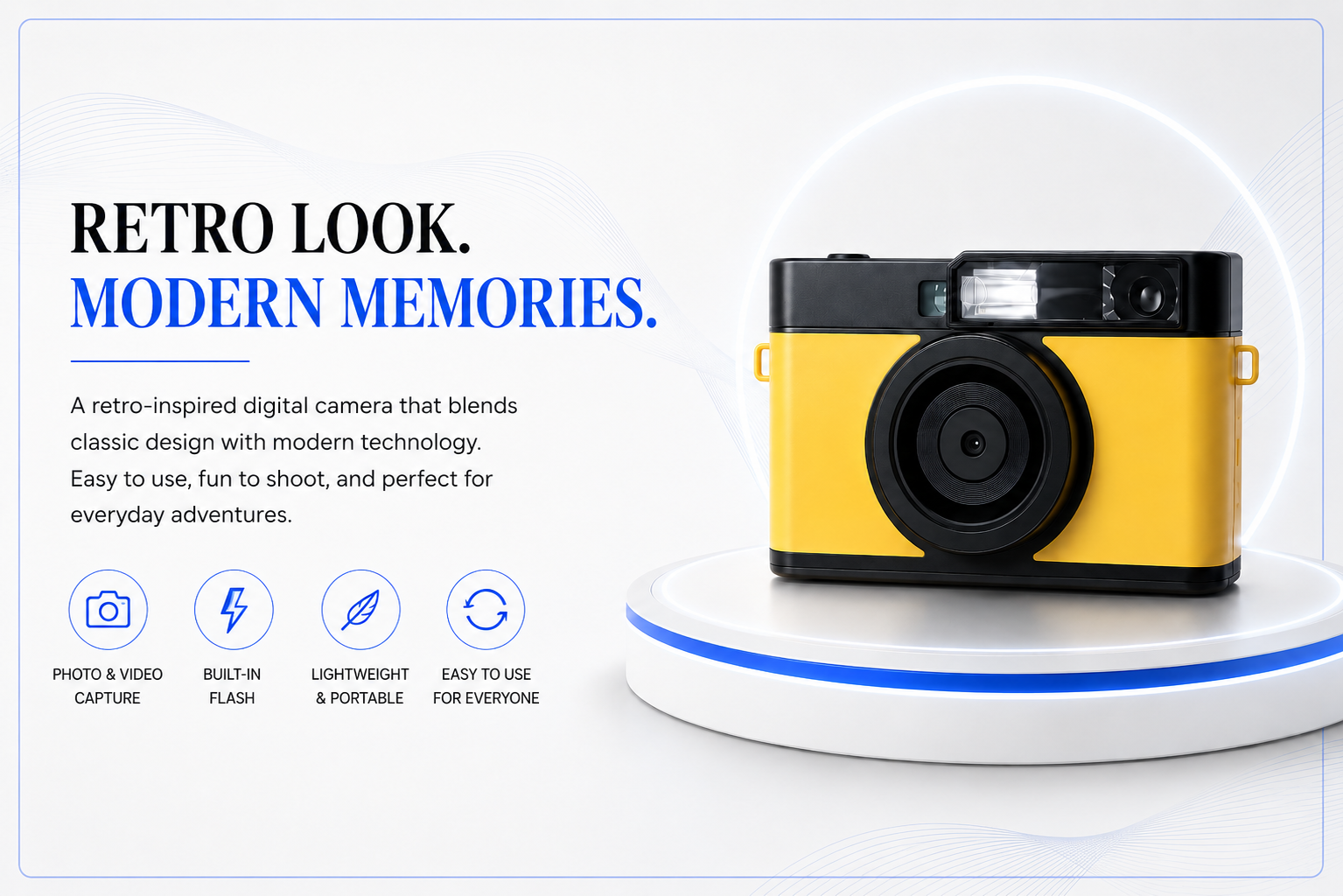 Perspectaa Retro Digital Camera with HD Filters - Landing Image 4
