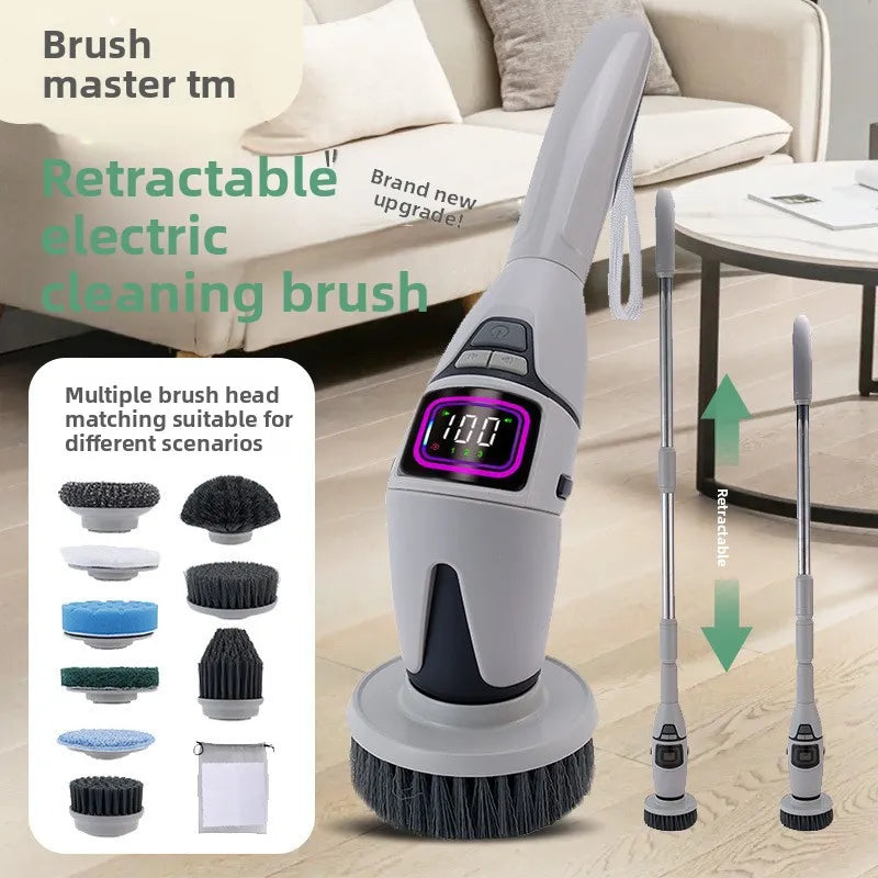 PerspectaaMultifunctional Wireless Electric Cleaning Brush with Voice Prompt