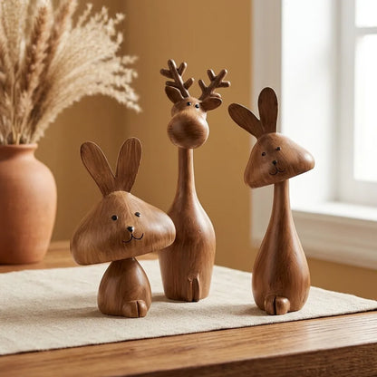 Perspectaa Medieval Style Rabbit Family Figurine