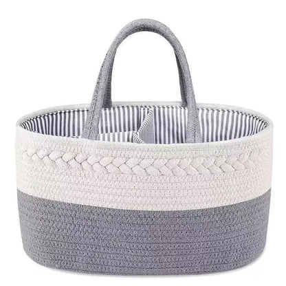 Perspectaa Handwoven Storage Basket with Removable Compartments