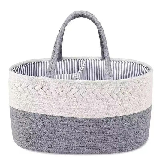 Perspectaa Handwoven Storage Basket with Removable Compartments