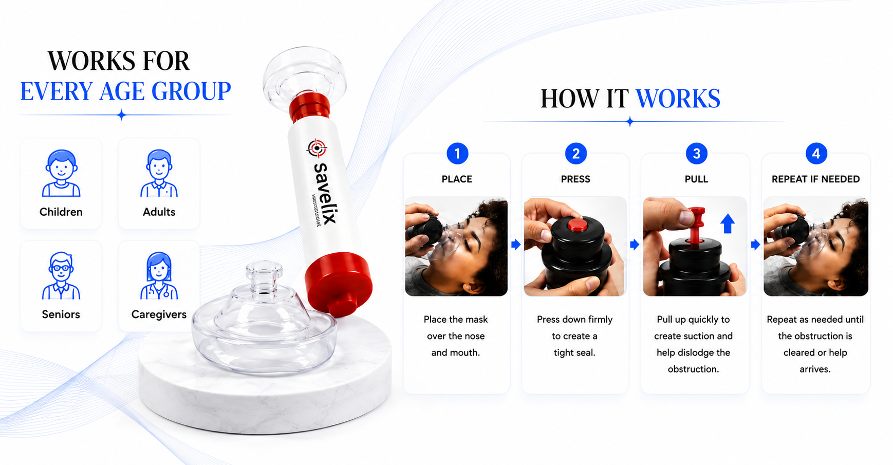 Perspectaa Anti-Choking Rescue Device - Landing Image 2