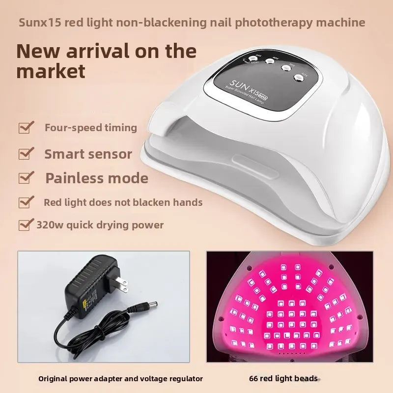 PerspectaaLED Nail Lamp with Red Light Technology