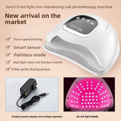 PerspectaaLED Nail Lamp with Red Light Technology