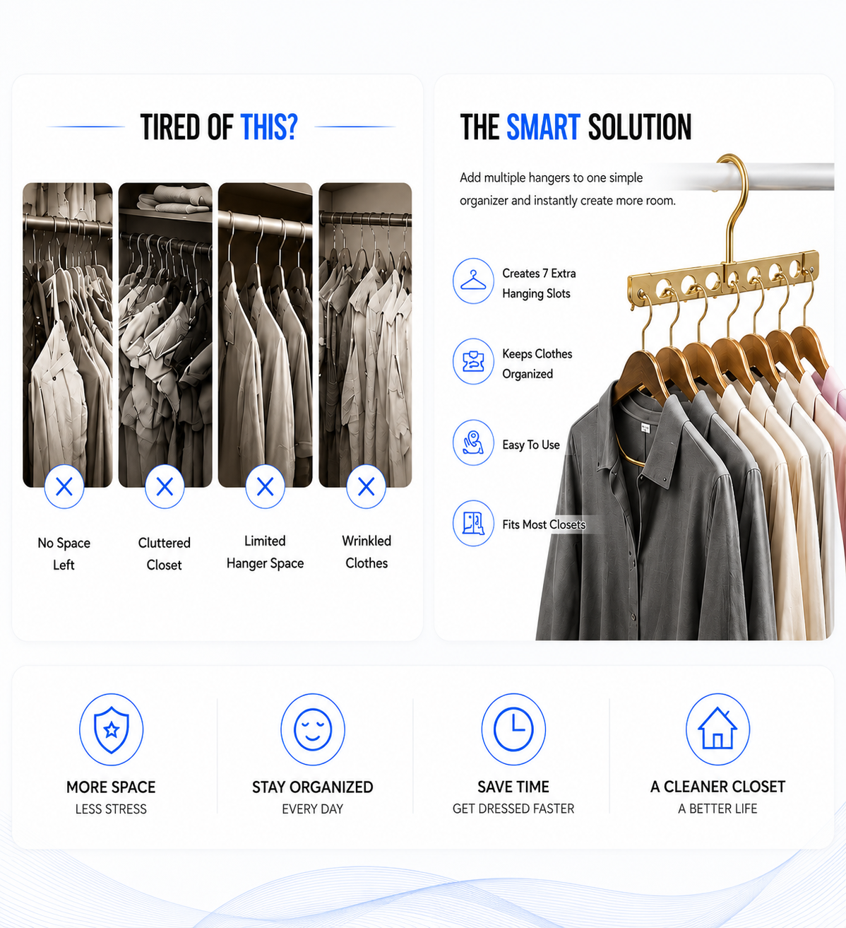 Perspectaa Aluminum Alloy Folding Pants Hanger - Landing Image 4