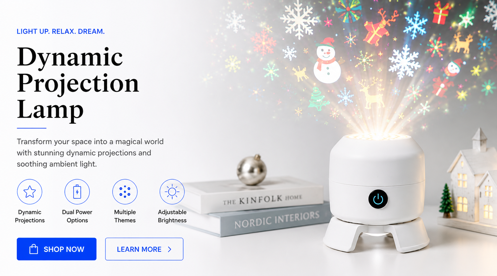 Perspectaa Rotating Starry Sky Projection Night Light 