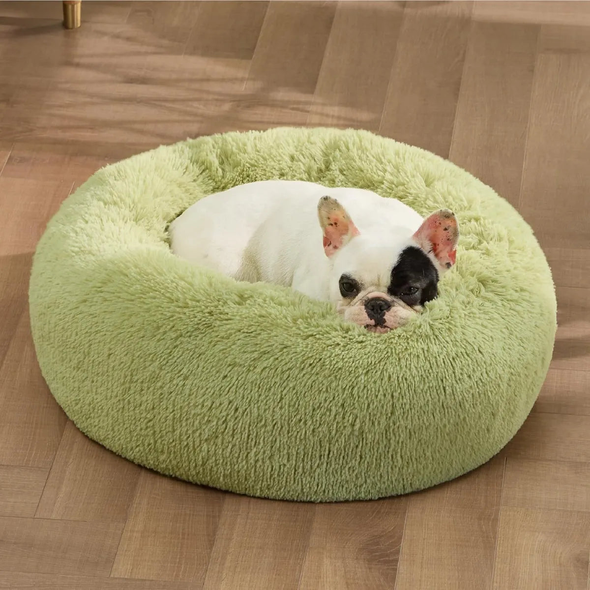 PerspectaaRound Fluffy Plush Pet Bed