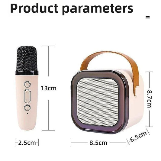 PerspectaaPortable Bluetooth Karaoke Speaker with Microphone