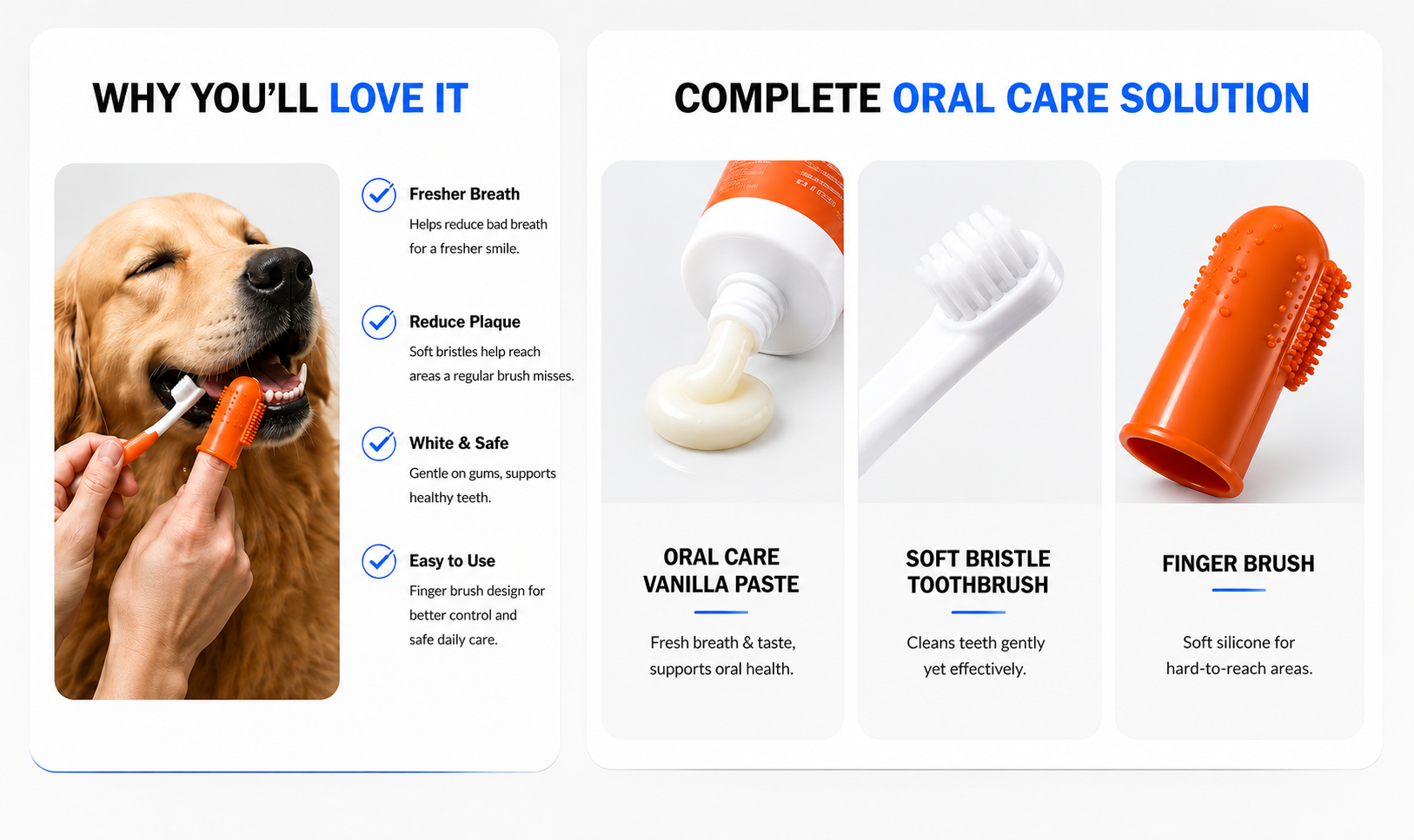 Perspectaa Pet Dental Care Toothpaste and Toothbrush Set - Landing Image 2