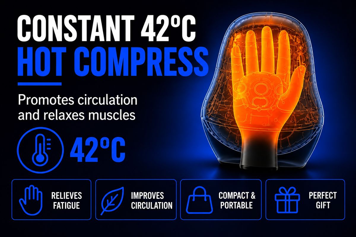 Perspectaa Hand Massager with Heating and Air Wave Technology - Landing Image 1