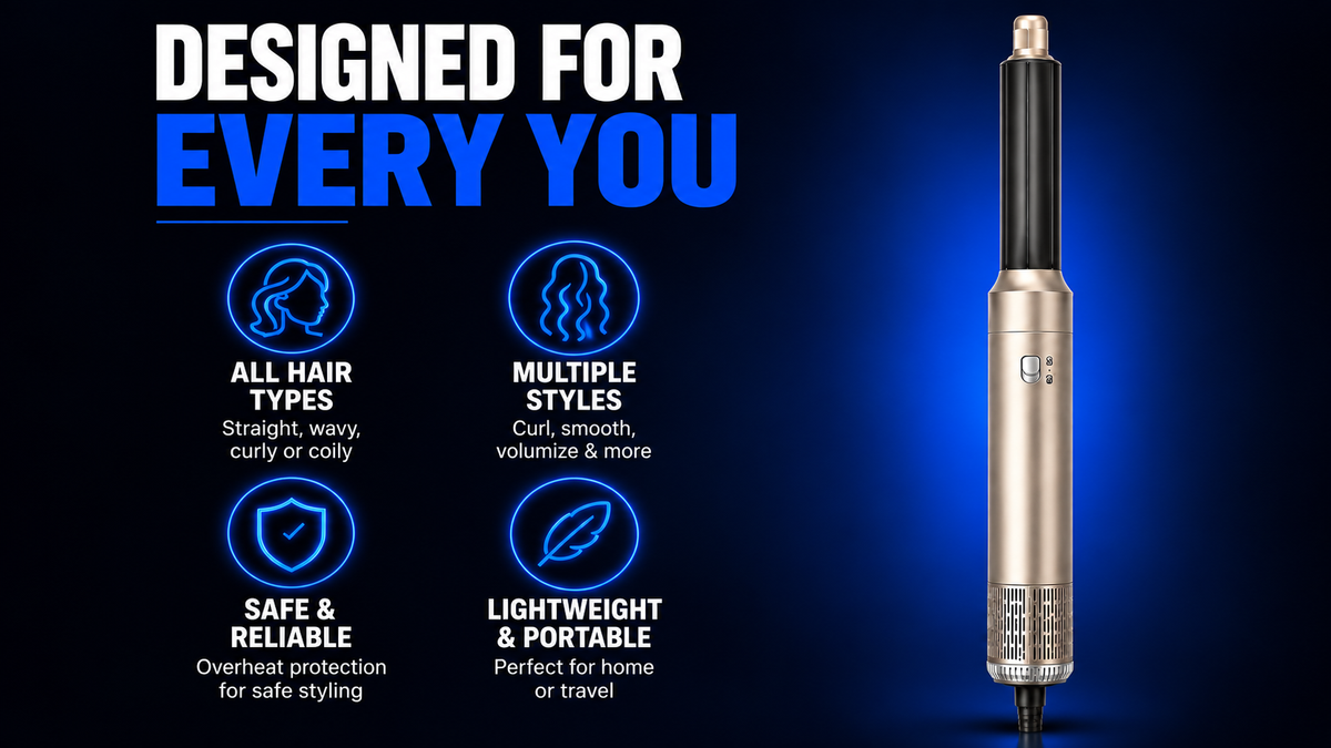 Perspectaa Professional Hair Dryer with Negative Ion Technology - Landing Image 1