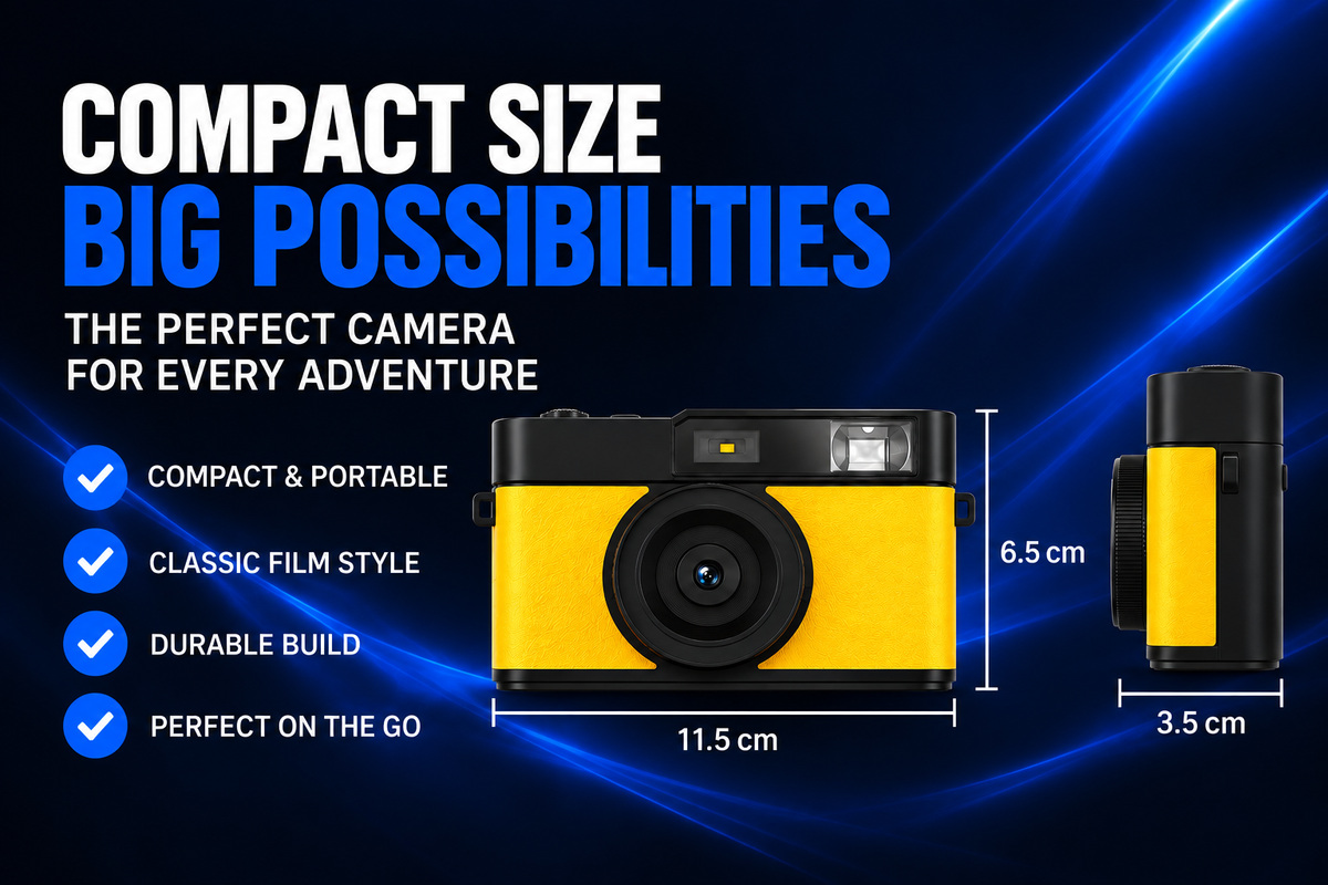 Perspectaa Retro Digital Camera with HD Filters - Landing Image 1