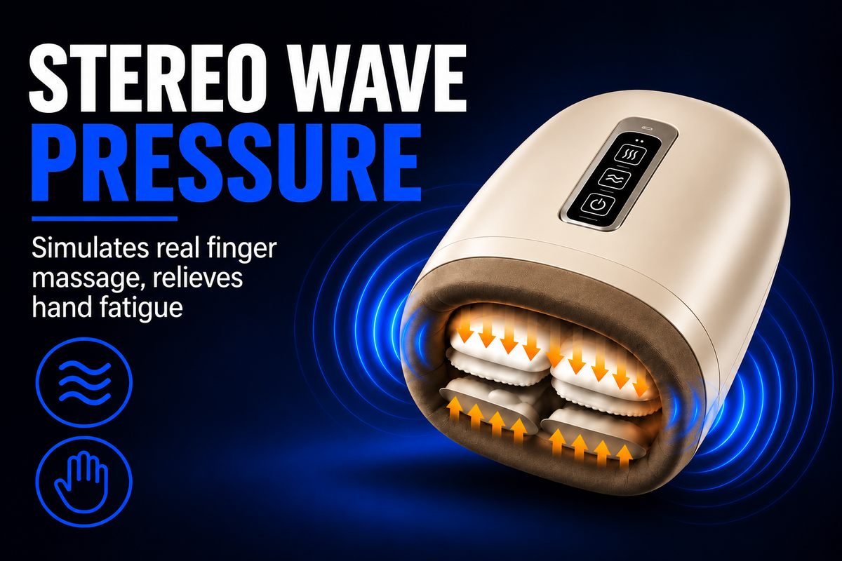 Perspectaa Hand Massager with Heating and Air Wave Technology - Landing Image 2