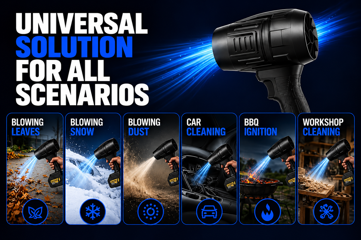 Perspectaa Grabora Cordless Turbo Jet Leaf Blower - Landing Image 4