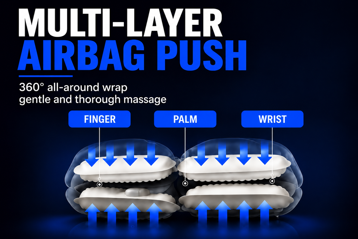Perspectaa Hand Massager with Heating and Air Wave Technology - Landing Image 3