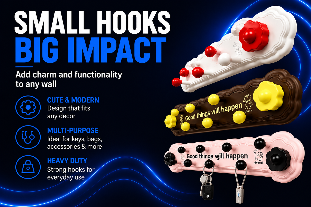 Perspectaa Rotating Suction Cup Hooks with Adhesive Backing - Landing Image 2