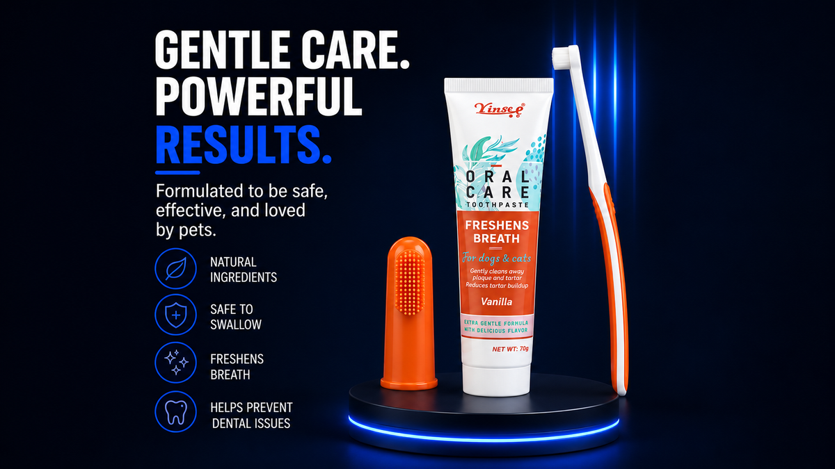 Perspectaa Pet Dental Care Toothpaste and Toothbrush Set - Landing Image 2