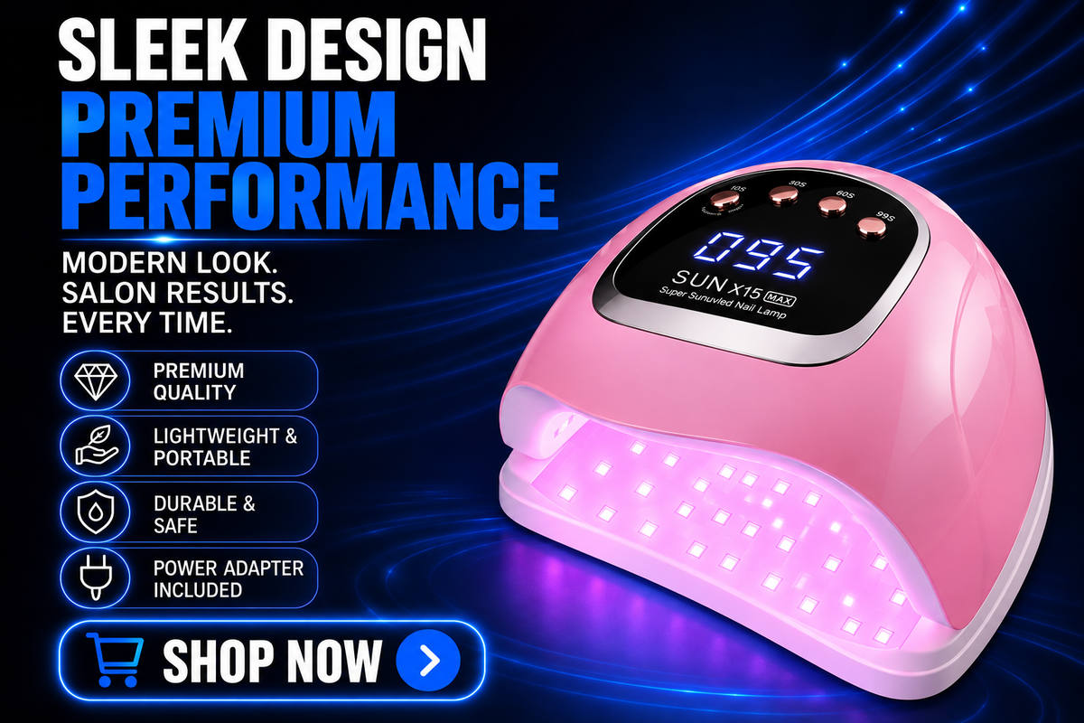 Perspectaa LED Nail Lamp with Red Light Technology - Landing Image 3