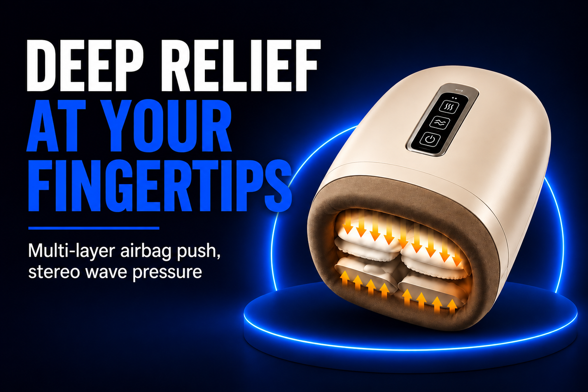 Perspectaa Hand Massager with Heating and Air Wave Technology - Landing Image 4