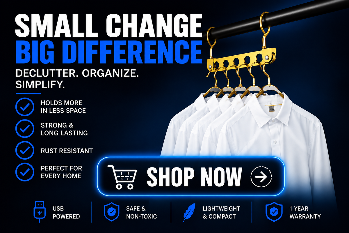 Perspectaa Aluminum Alloy Folding Pants Hanger - Landing Image 4