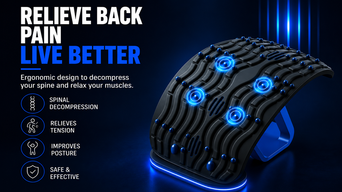 Perspectaa Inflatable Lumbar Reliever with Adjustable Air Bag Waist Support - Landing Image 4