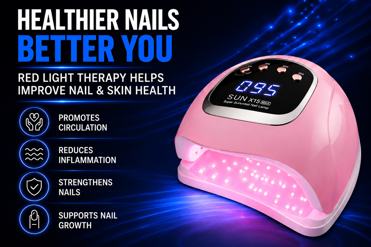 Perspectaa LED Nail Lamp with Red Light Technology - Landing Image 4