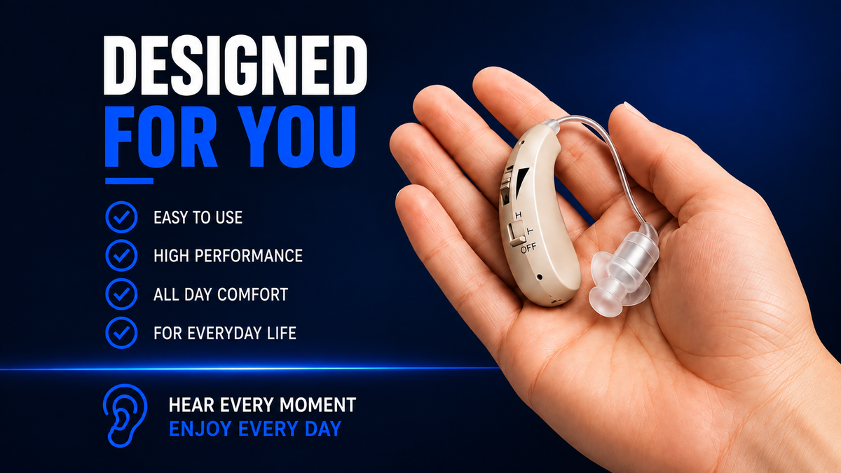 Perspectaa TruHear™ | Invisible Behind The Ears Hearing Aids - Landing Image 4