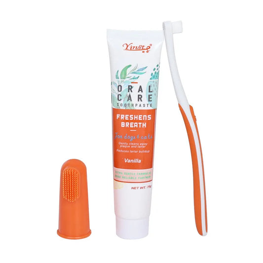 Perspectaa Pet Dental Care Toothpaste and Toothbrush Set