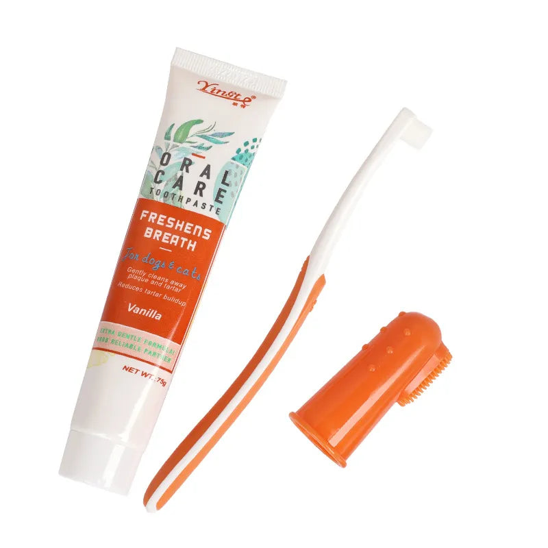 Perspectaa Pet Dental Care Toothpaste and Toothbrush Set