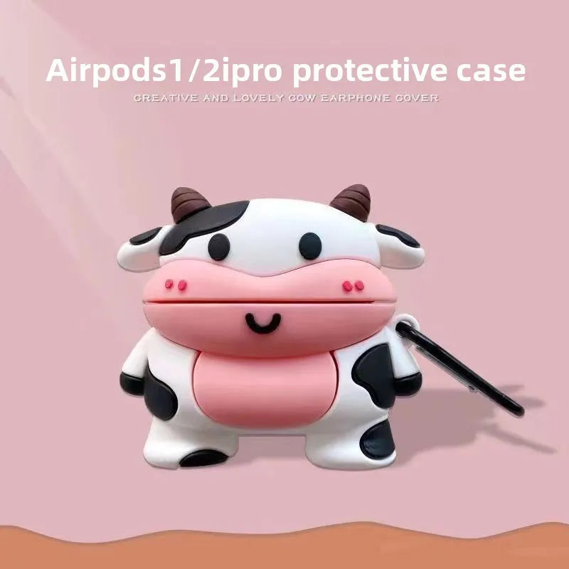 Perspectaa Cartoon Silicone AirPods Case Cover