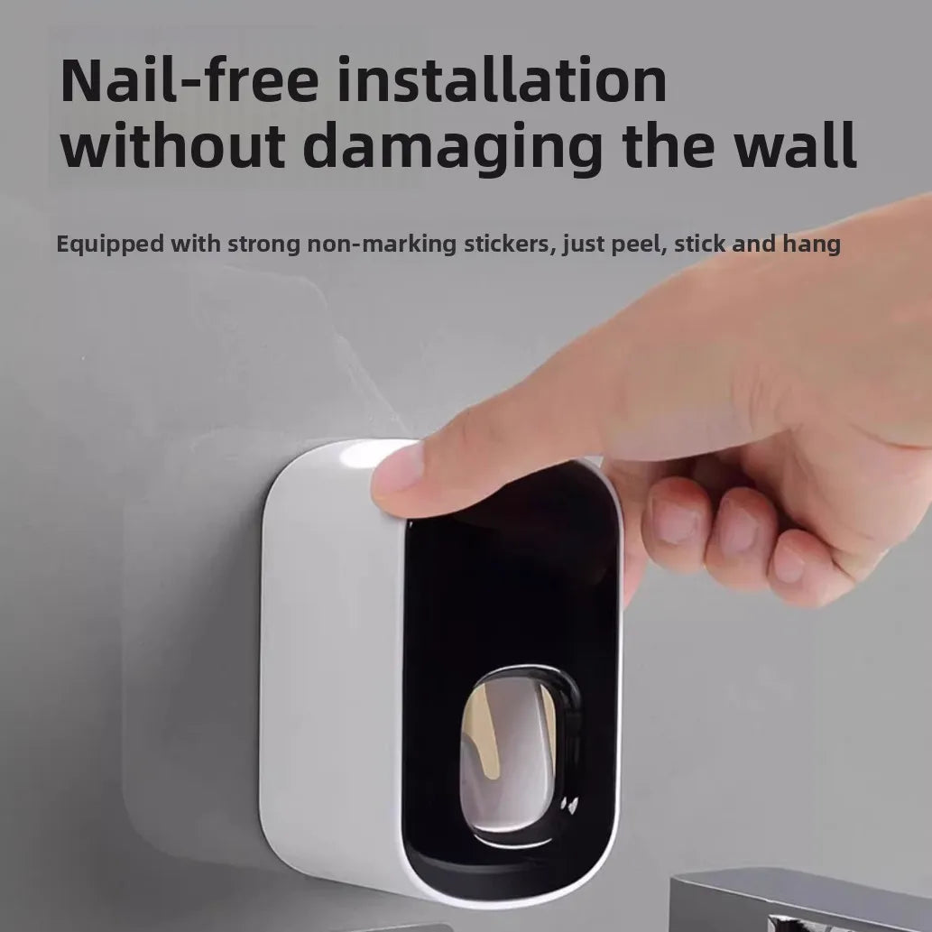 Perspectaa Wall-Mounted Toothpaste Dispenser and Storage Rack