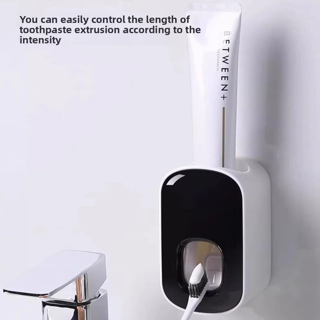 Perspectaa Wall-Mounted Toothpaste Dispenser and Storage Rack