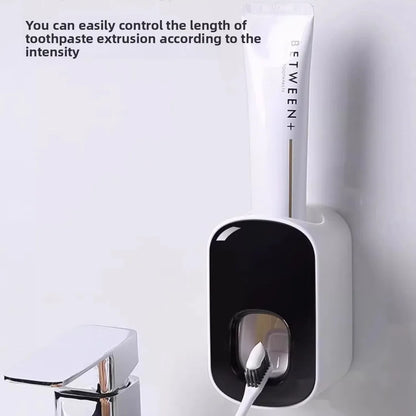 Perspectaa Wall-Mounted Toothpaste Dispenser and Storage Rack