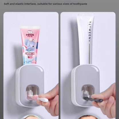 Perspectaa Wall-Mounted Toothpaste Dispenser and Storage Rack
