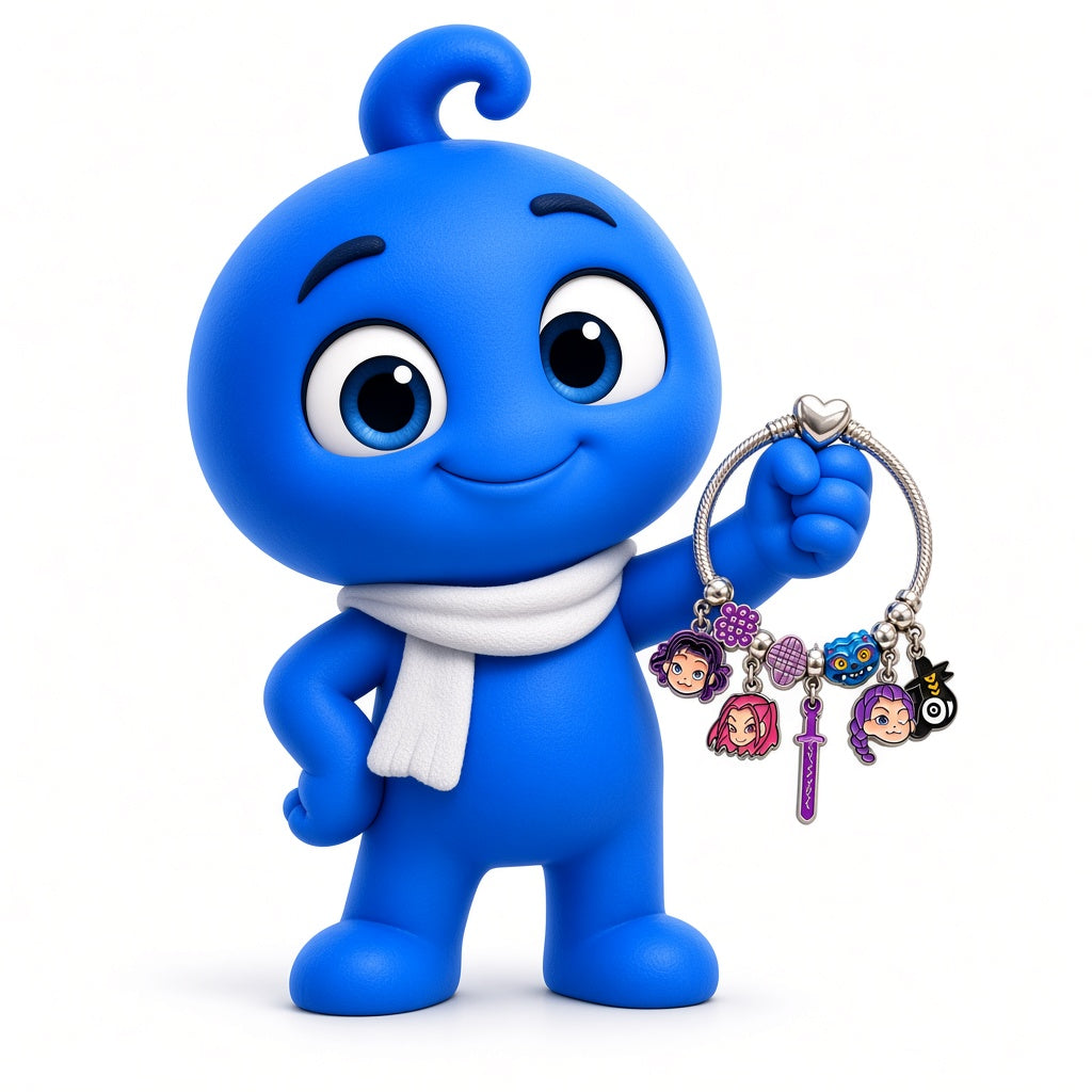 Persi proudly wears a charm bracelet